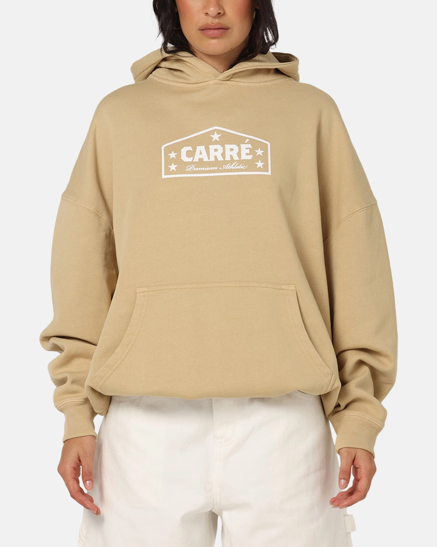 OdorControl Treatment Carre Block Star Hoodie Stone