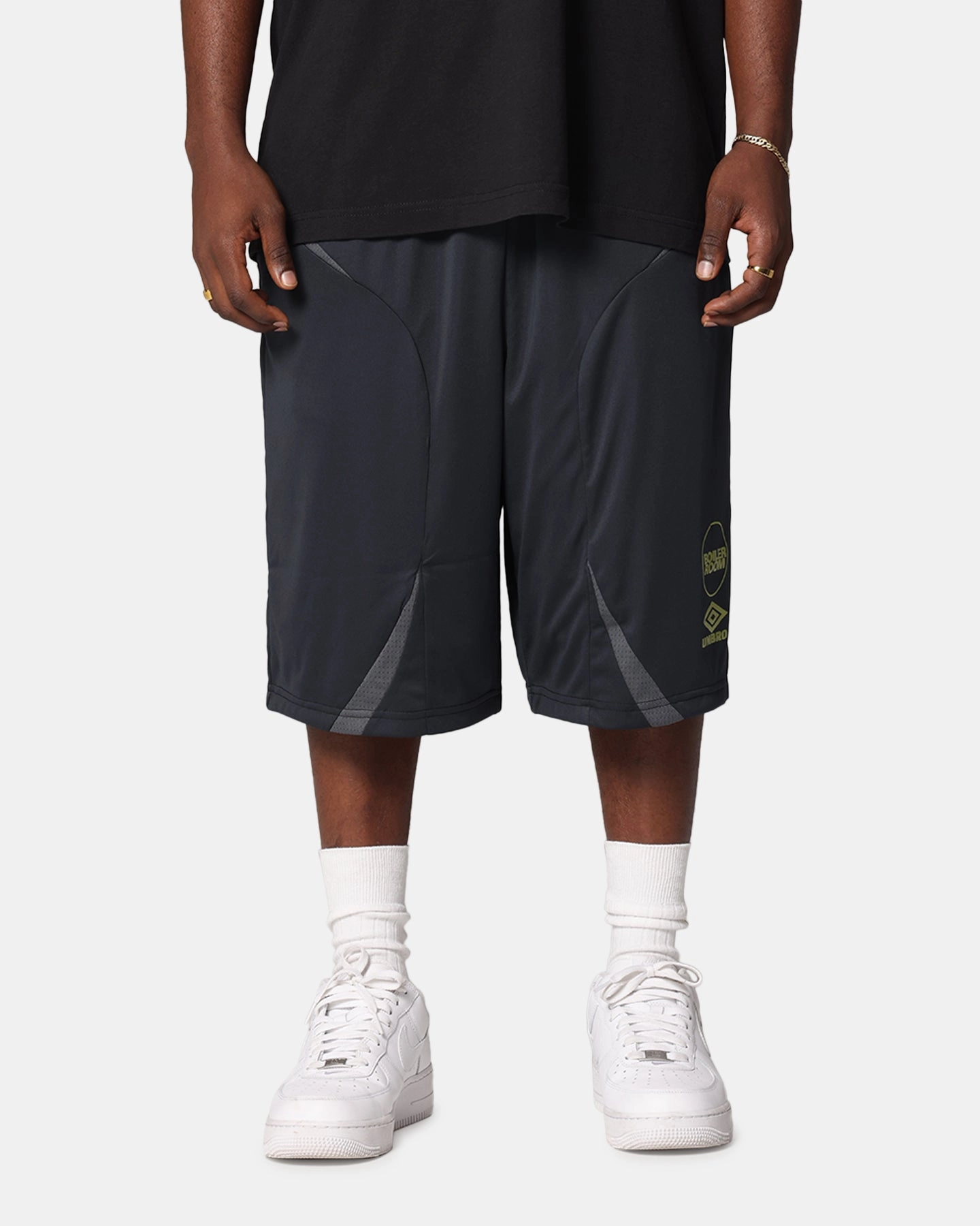 Boiler Room X Umbro Football Shorts Black On-The-Go Style Trendy Fashion