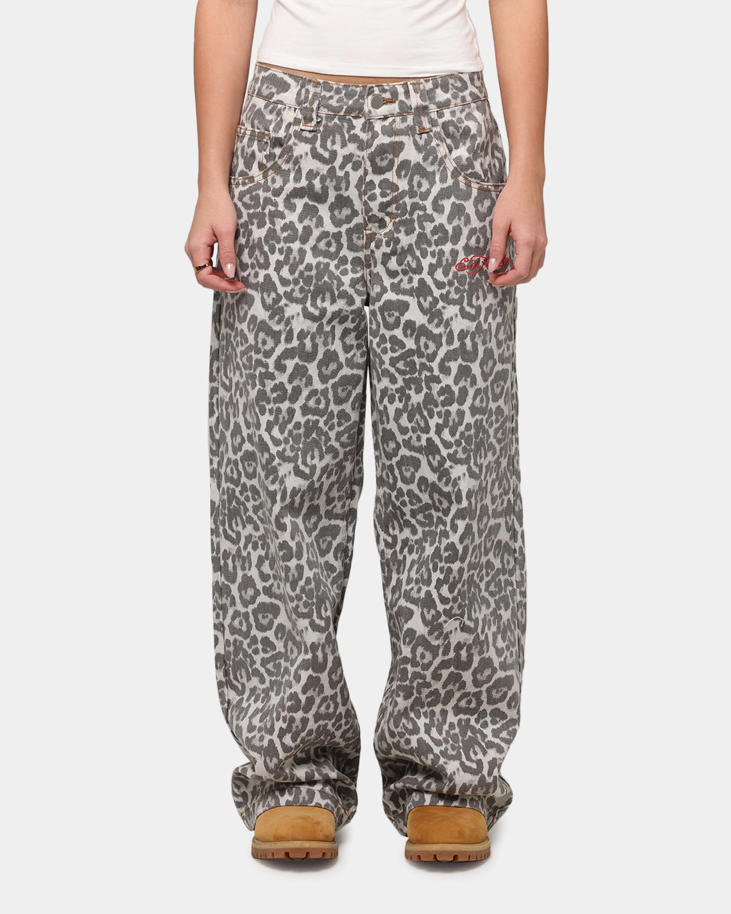 Urban Energy Leisure Ready Ed Hardy Women's Leopard Jeans Leopard