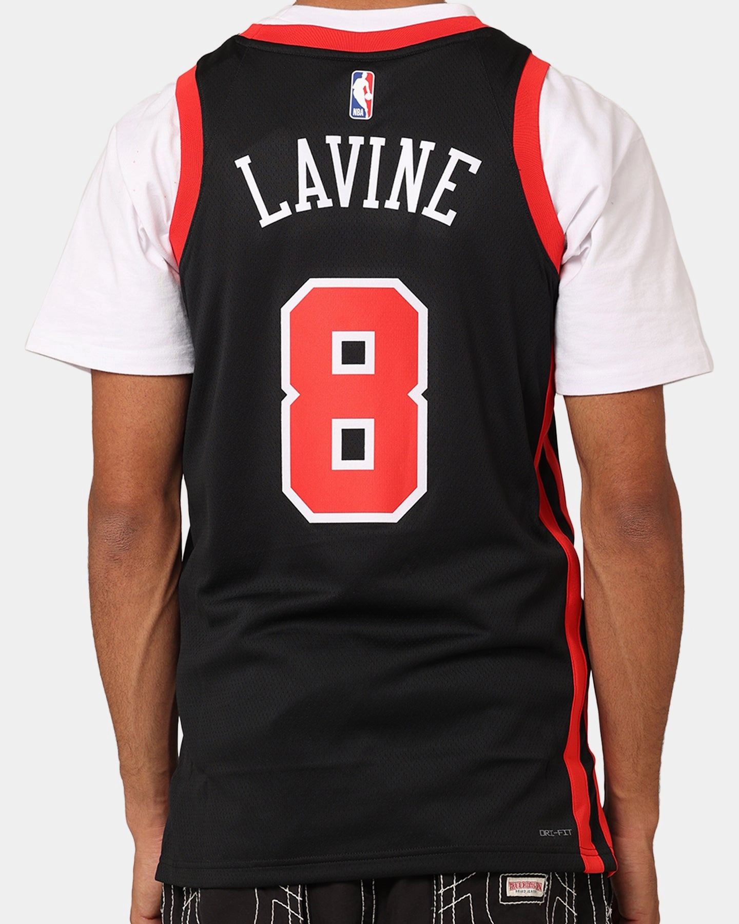 Nike Chicago Bulls Zach LaVine Dri-FIT Swingman Jersey Black Flexible Design Bonded Armhole Frames