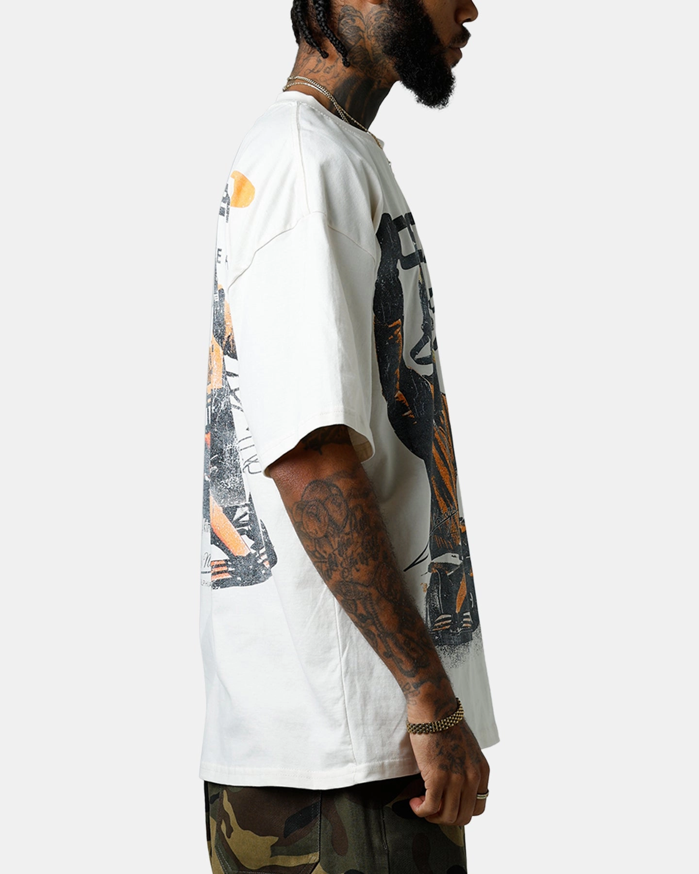Lightweight Material BreathableMeshLining Culture Kings X Mclaren Oscar Piastri 'Vegas Grand Prix 2024' Signature T-Shirt Off White