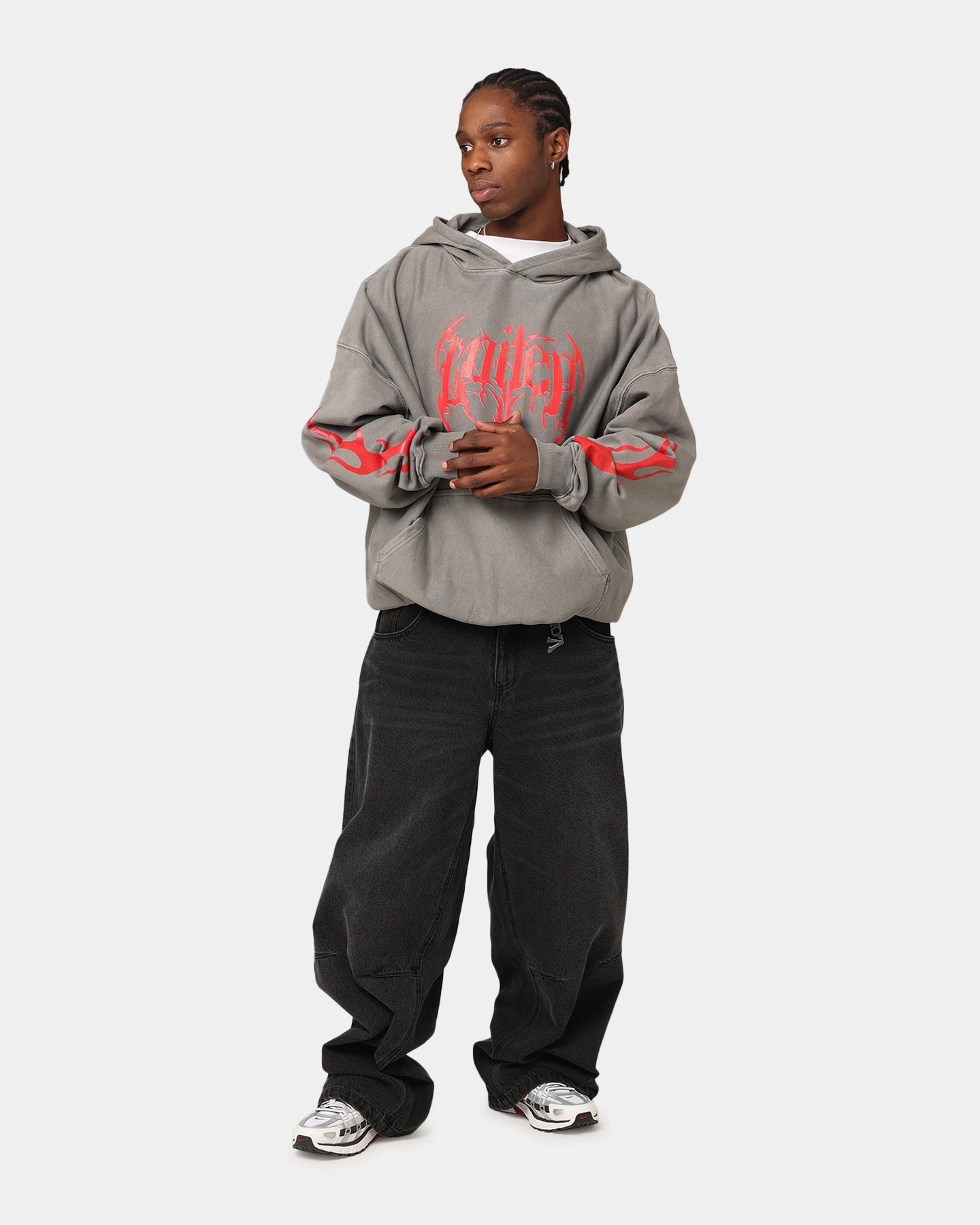 Ability Loiter Metal Hoodie Washed Charcoal
