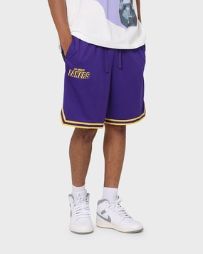 Nike Los Angeles Lakers Courtside Nike Dri-FIT NBA Shorts Field Purple Versatile Layering