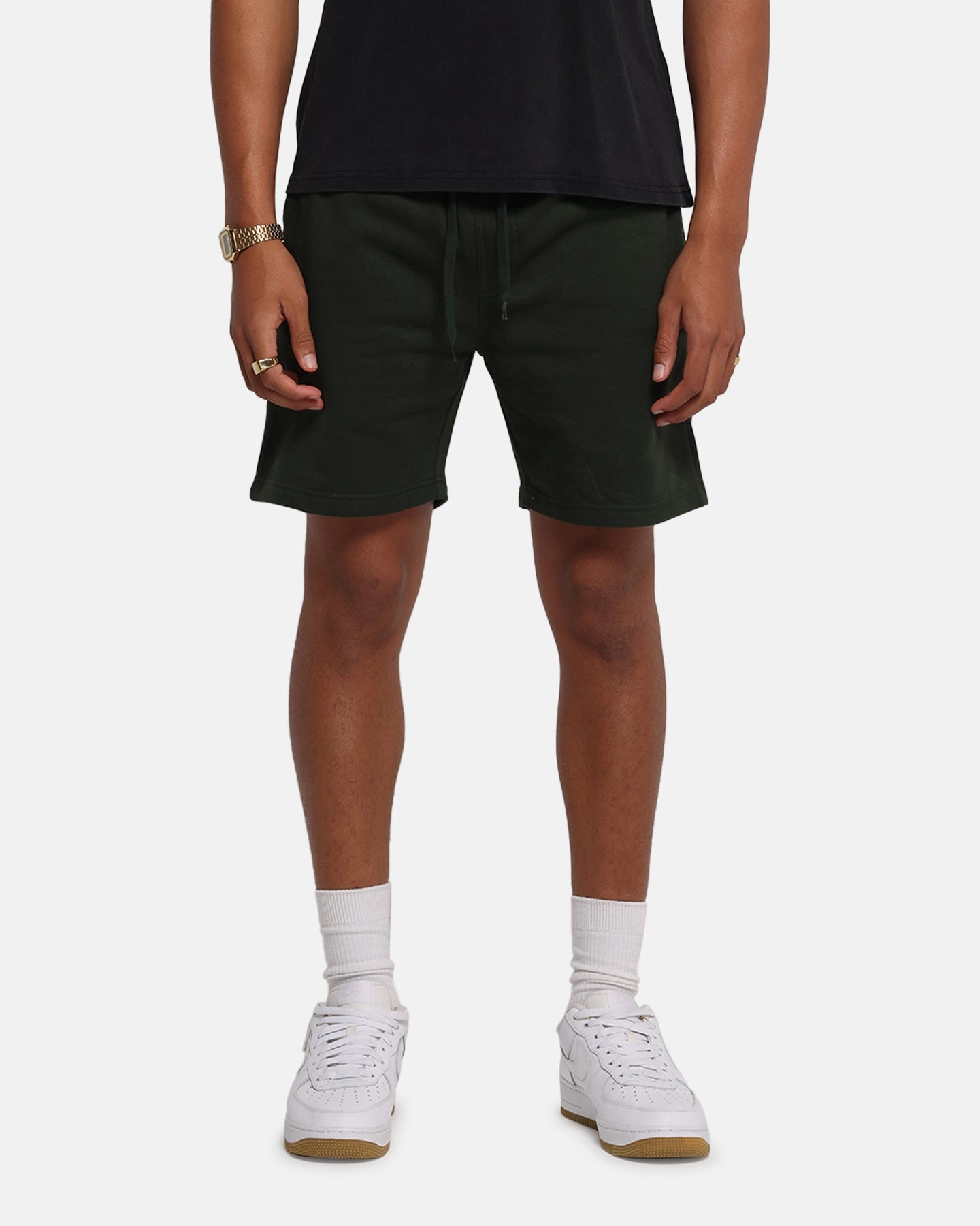 Colorfast Treatment Carr?? Blanc Classic Sweat Shorts Dark Green