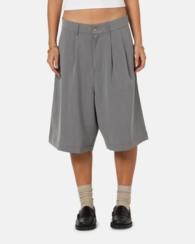 XXIII Baggy Pleated Shorts Grey Lightweight Shorts