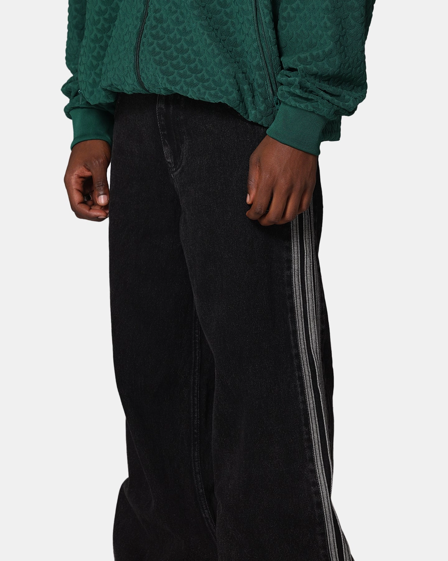 Move Comfort Soft Texture Adidas Adicolor Denim Firebird Pants True Black