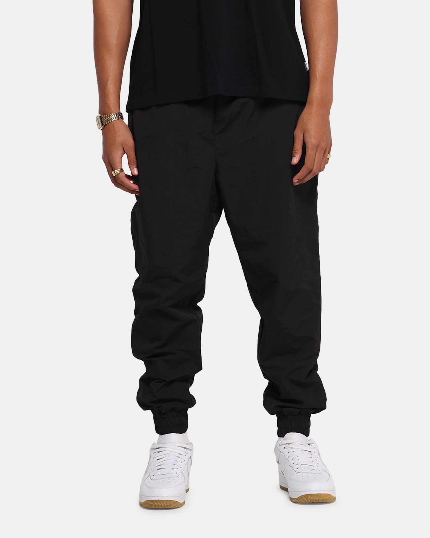 High Rise Outdoor Layer Carre Star Shooter Track Pant Black