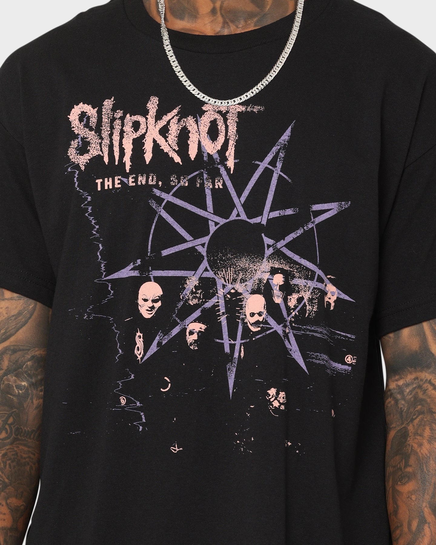 Neutral Color Slipknot The End So Far Oxblood T-Shirt Black