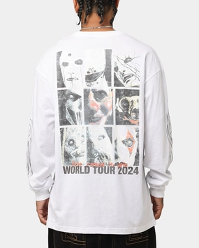 Trendy Vibe Slipknot World Tour '24 Long Sleeve T-Shirt White