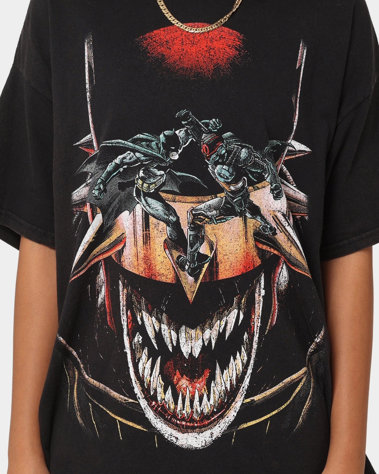 Goat Crew X DC Batman Who Laughs Vintage T-Shirt Black Wash Active Trend Relaxed Comfort Wear