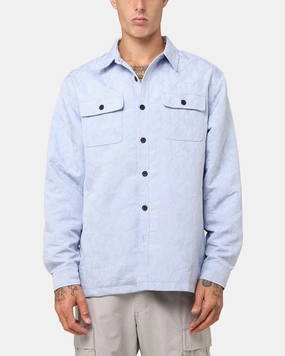XXIII Nebula Textured Overshirt Blue Youthful Style Durable Button Closures