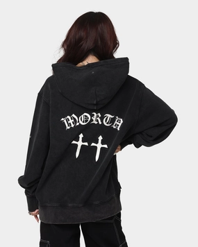 Saint Morta Day Of The Dead Hoodie Vintage Black ReversibleStyle