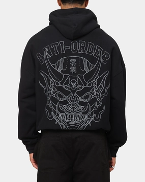 mountain vacation Receipt The Anti Order Akuma Boxy Hoodie Black/Grey