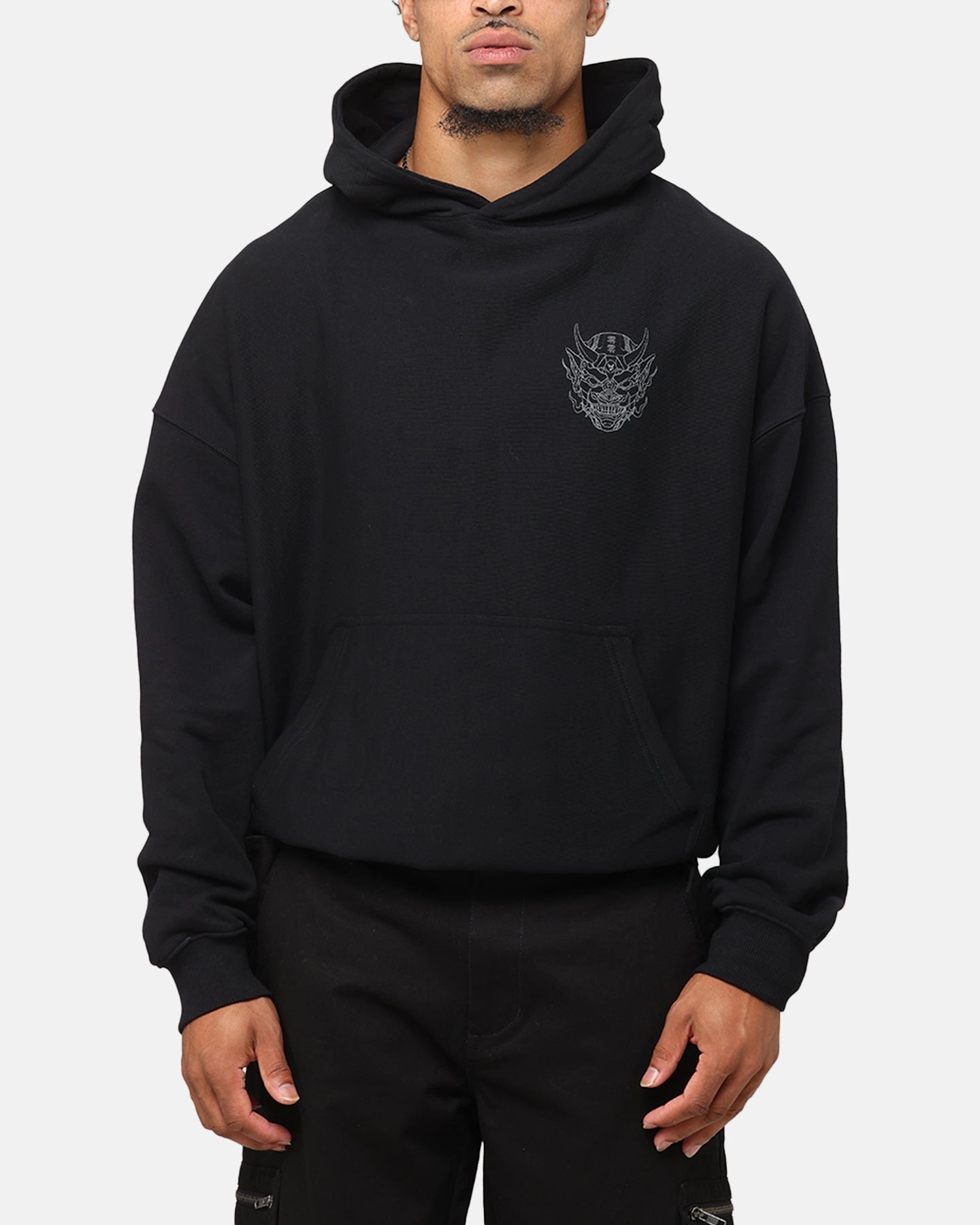 The Anti Order Akuma Boxy Hoodie Black/Grey UltraThinLayer Waterproof Outerwear
