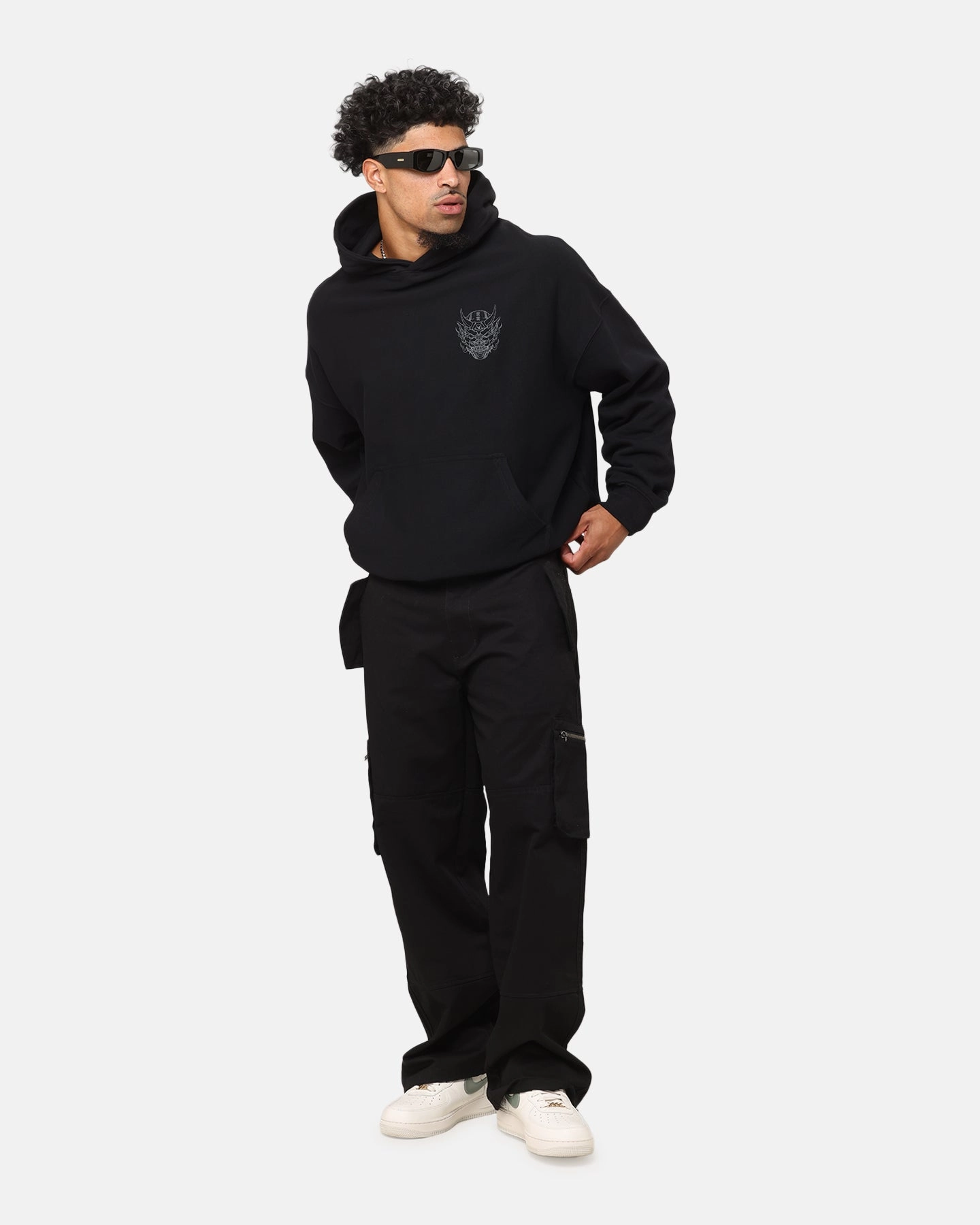 The Anti Order Akuma Boxy Hoodie Black/Grey Tolerance