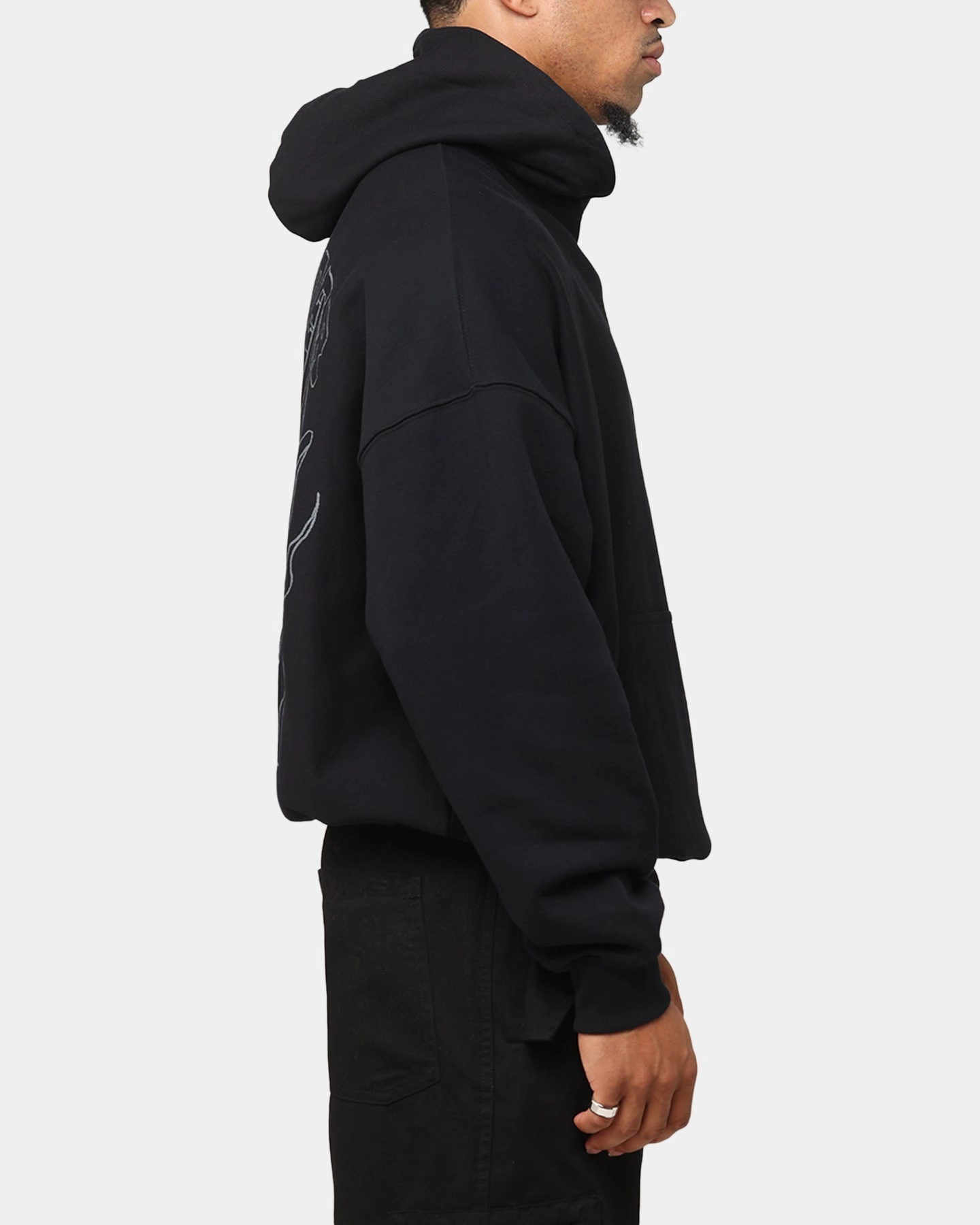 Motivate Classic Comfort The Anti Order Akuma Boxy Hoodie Black/Grey