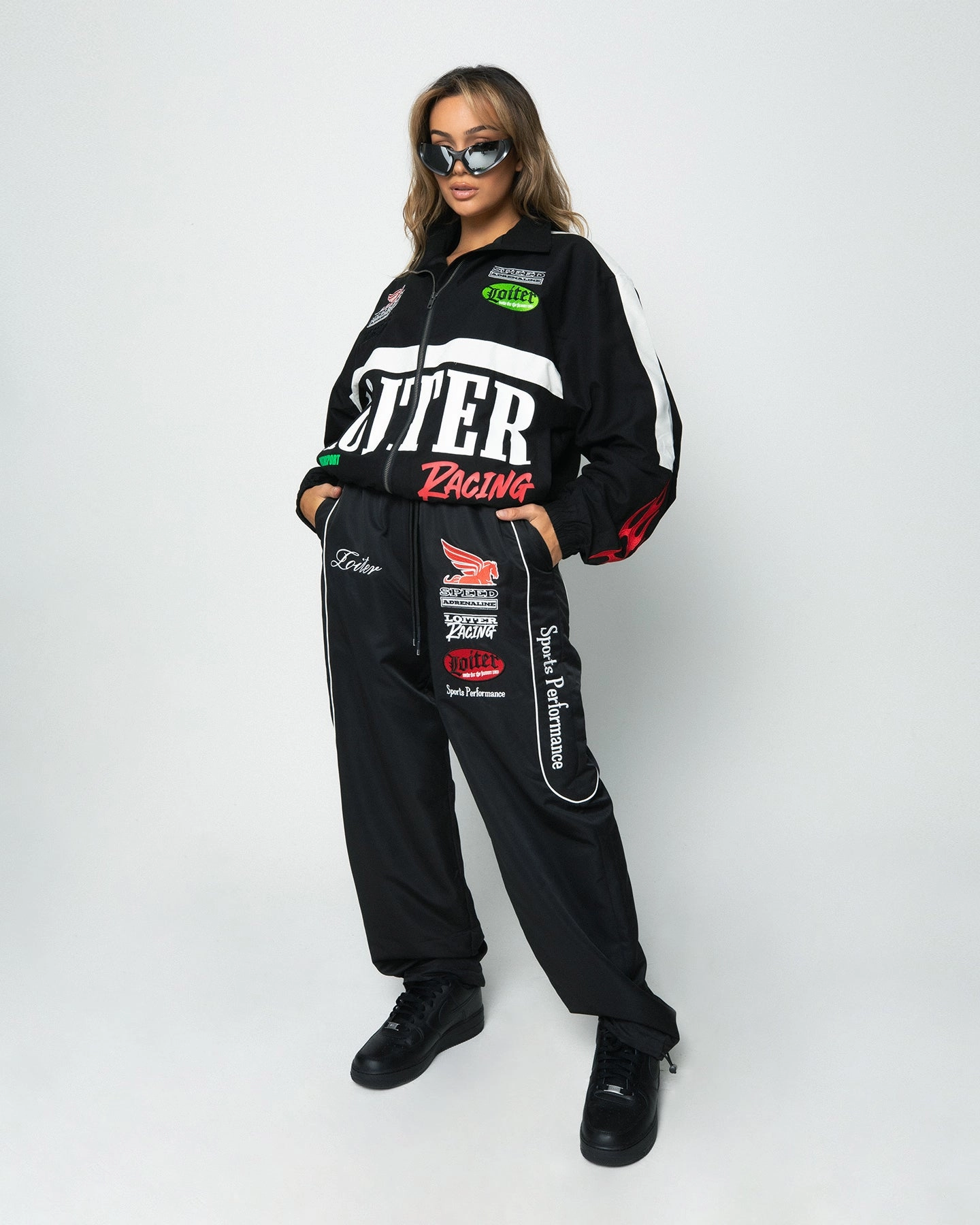 Core Fit Discuss Loiter Speedway Windbreaker Jacket Black