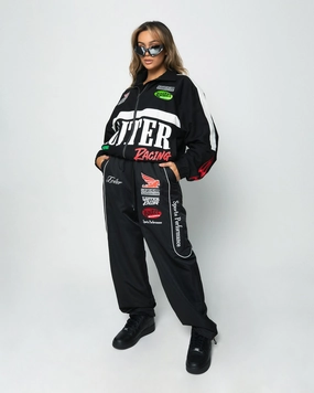Core Fit Discuss Loiter Speedway Windbreaker Jacket Black