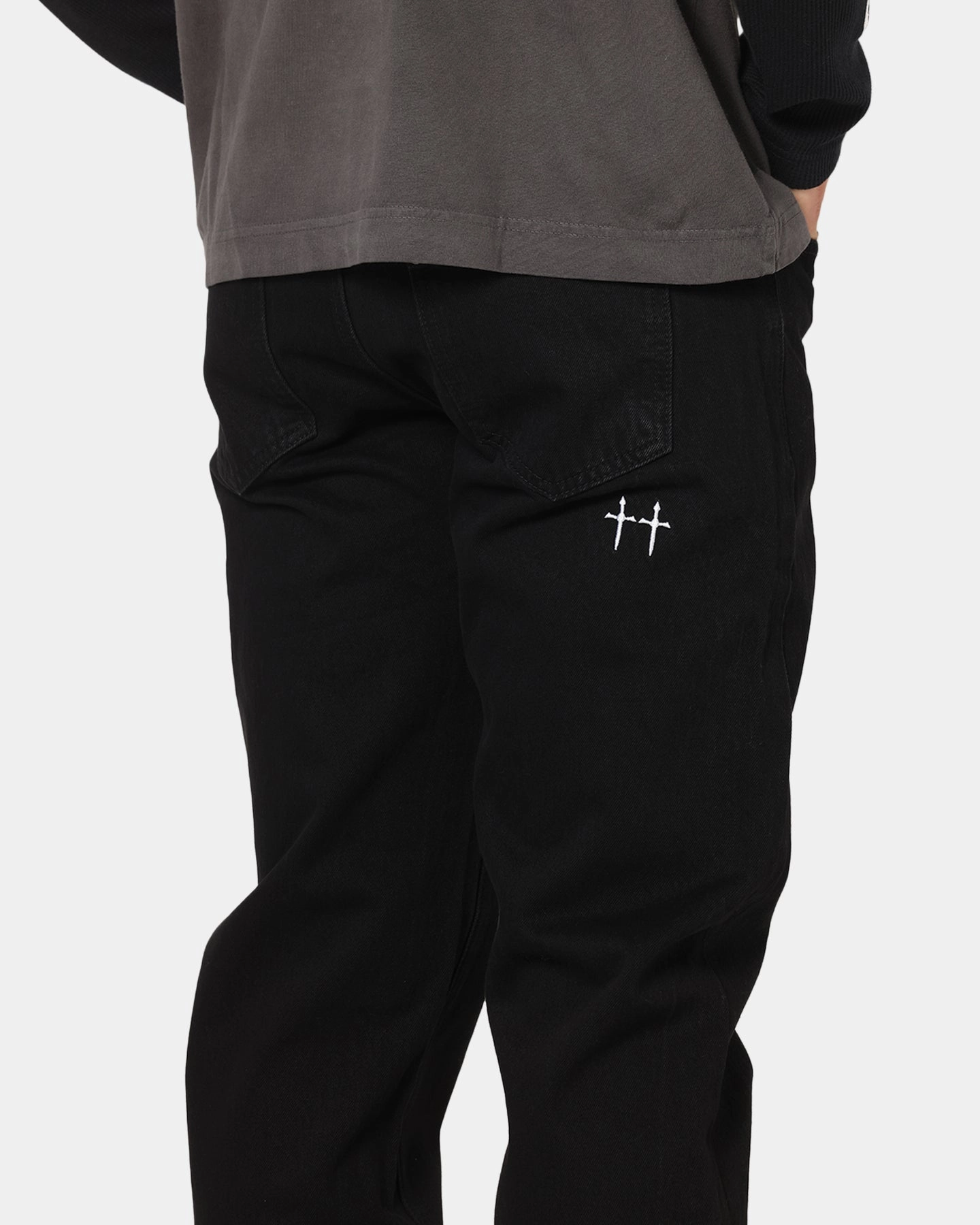 Saint Morta Psykhe Jeans Black Stonewash Clean Fashion Match With All