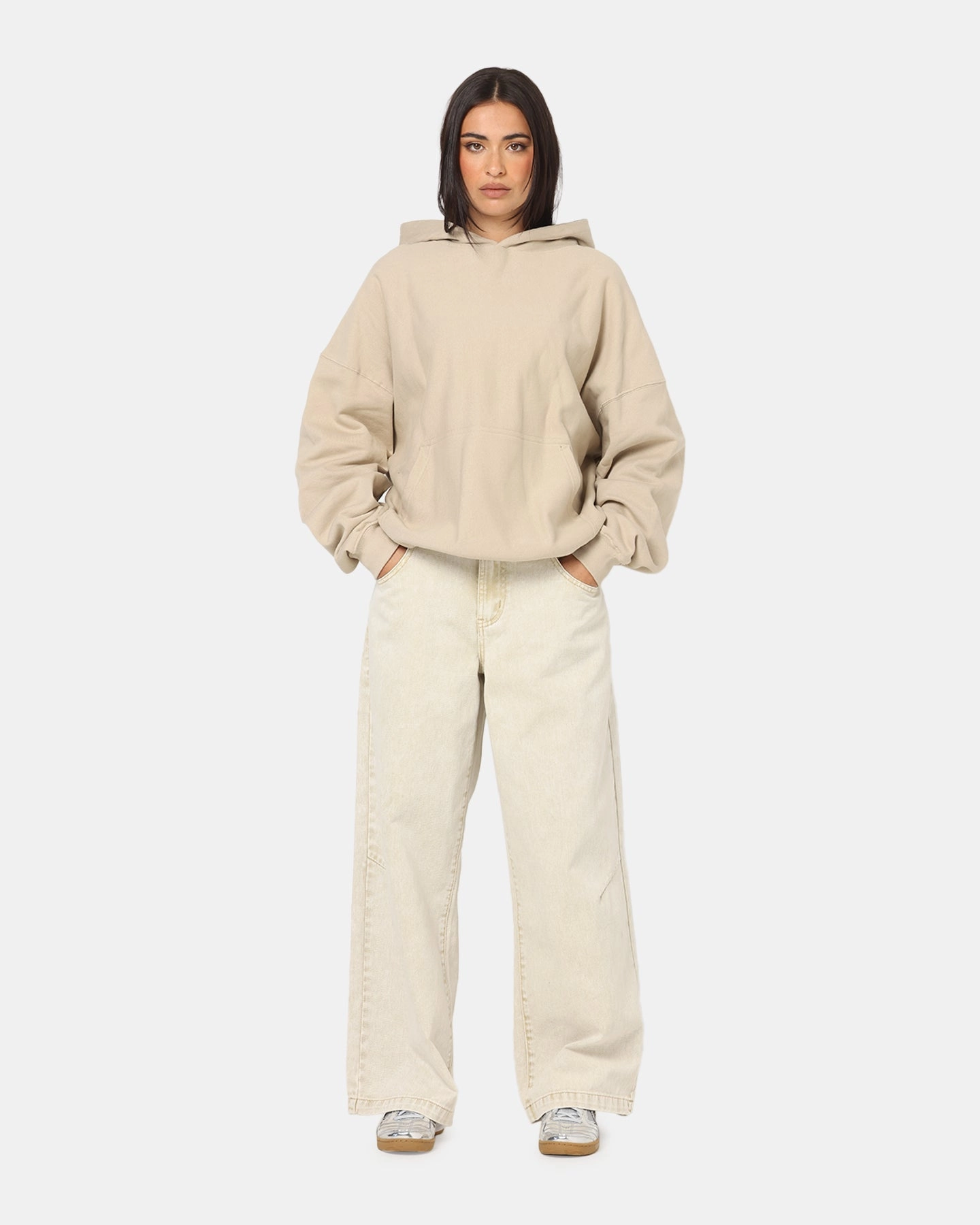 Culture Kings Oversized Hoodie Stone Weekend Ready