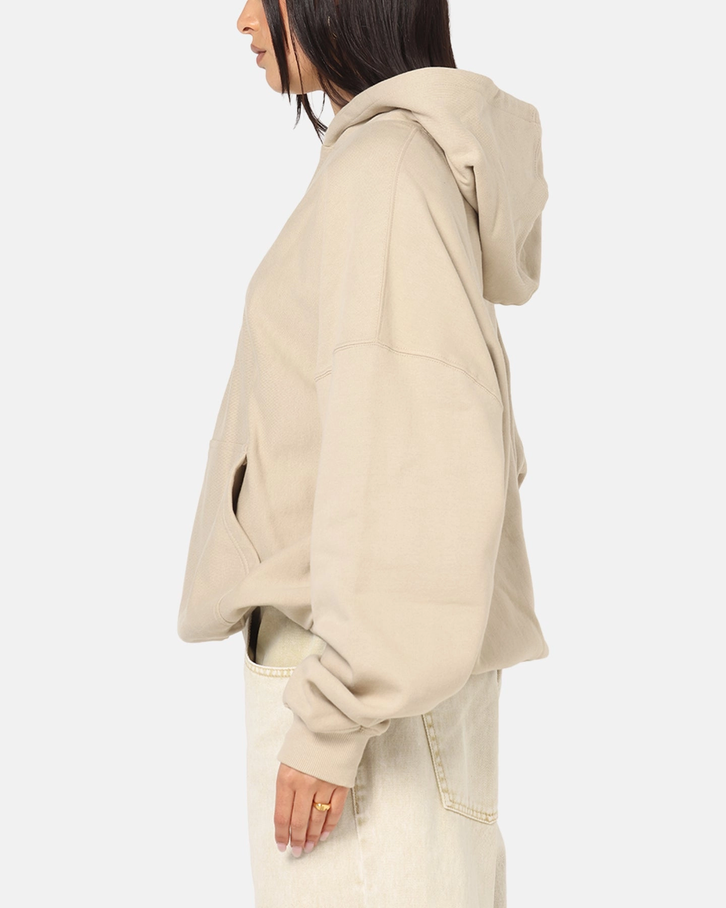 Culture Kings Oversized Hoodie Stone Emblem