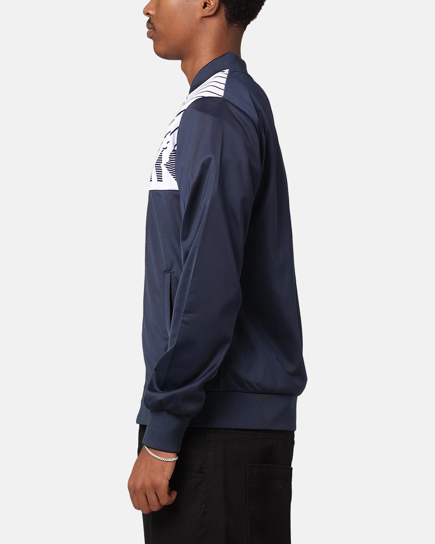 Moisture Wicking Layer Bonded Shoulder Guards Hummel Tottenham Hotspurs 1986 Retro Jacket Navy