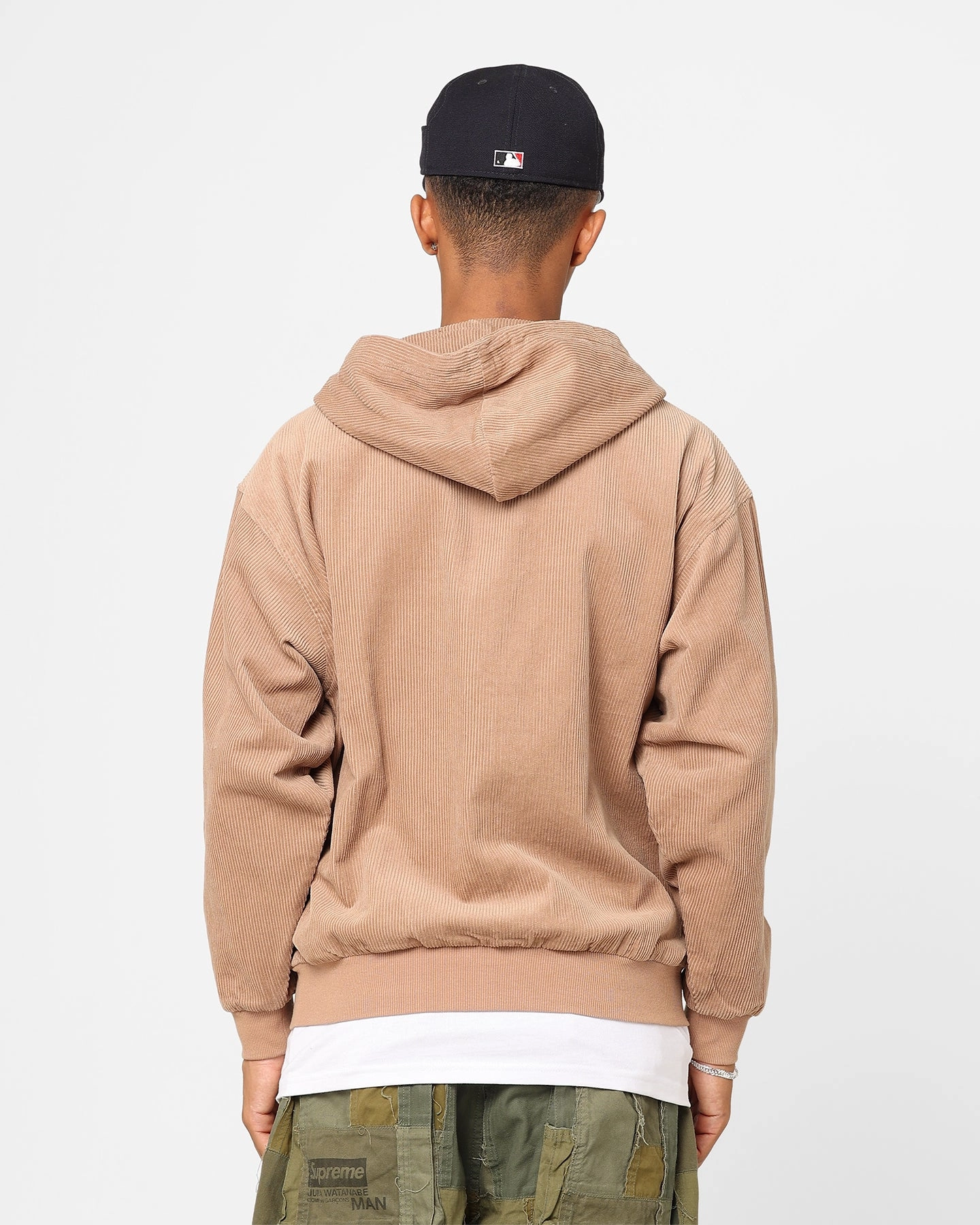 Rugged Layering New Era New York Yankees Oversized Zip Hoodie Tumbleweed