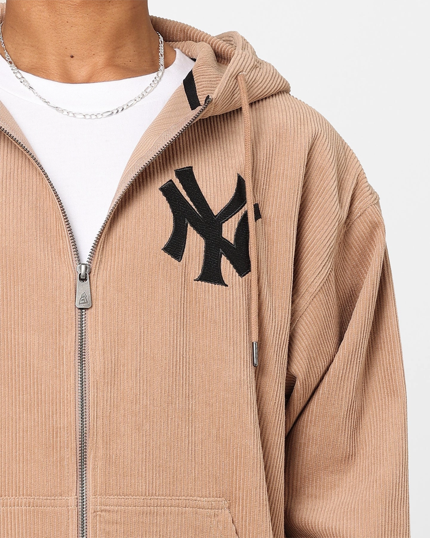 Snag Free Zippers New Era New York Yankees Oversized Zip Hoodie Tumbleweed