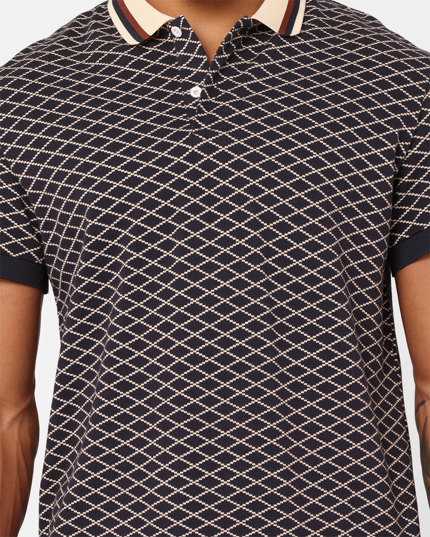 Classic Fit Weekend Vibes XXIII Printed Polo Shirt Navy