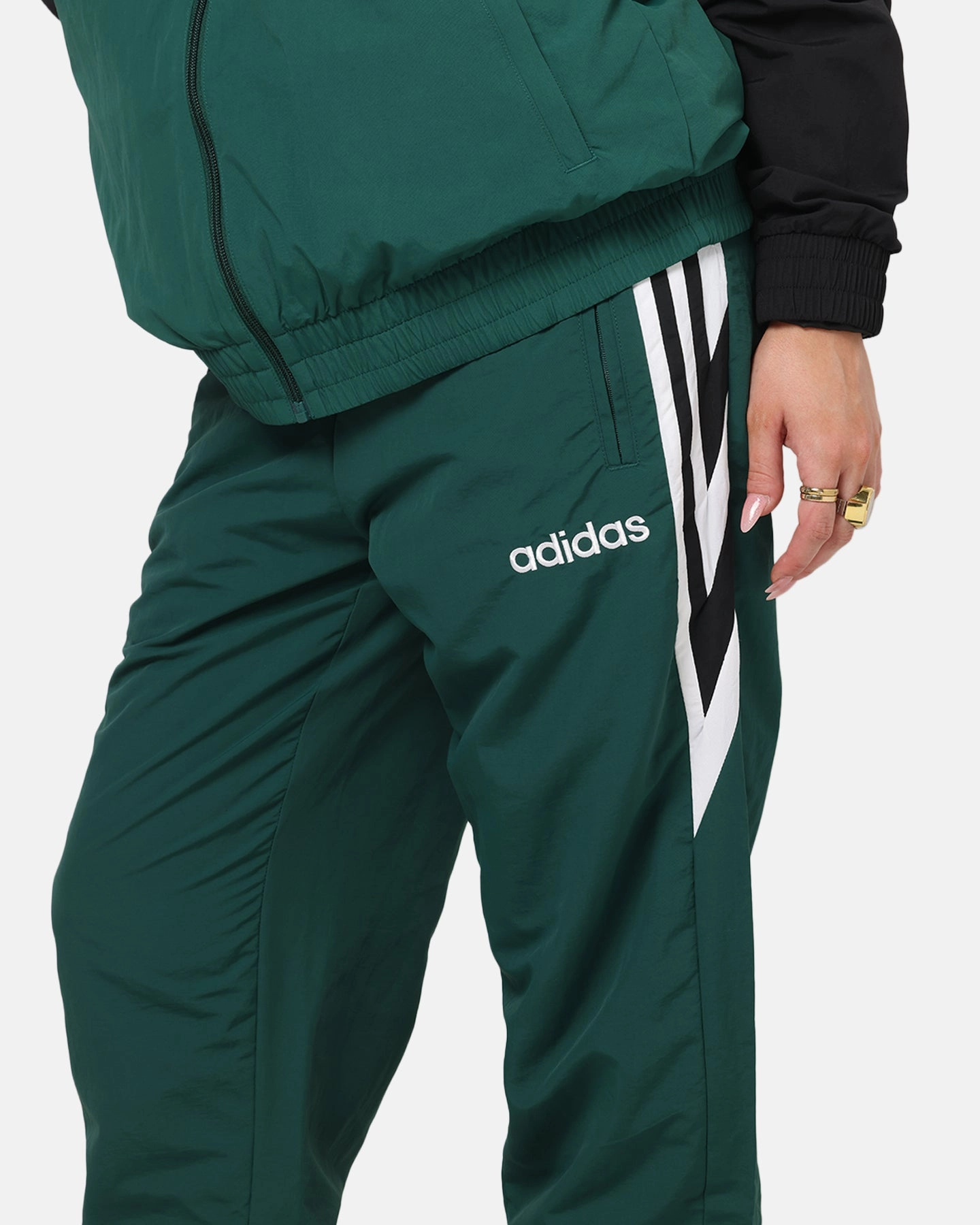 Smooth Fit Lining Adidas Track Pants Collegiate Green