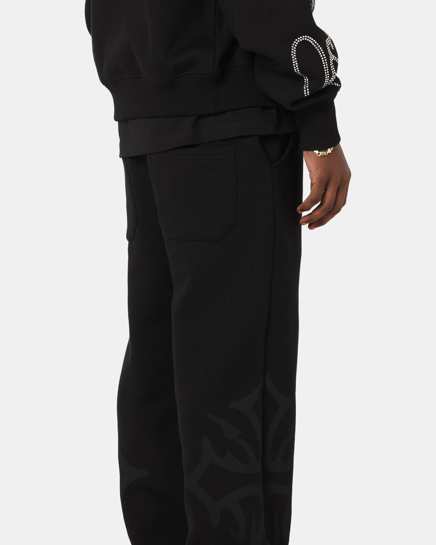 Trendy Layering Ed Hardy Trinity Sweatpants Black