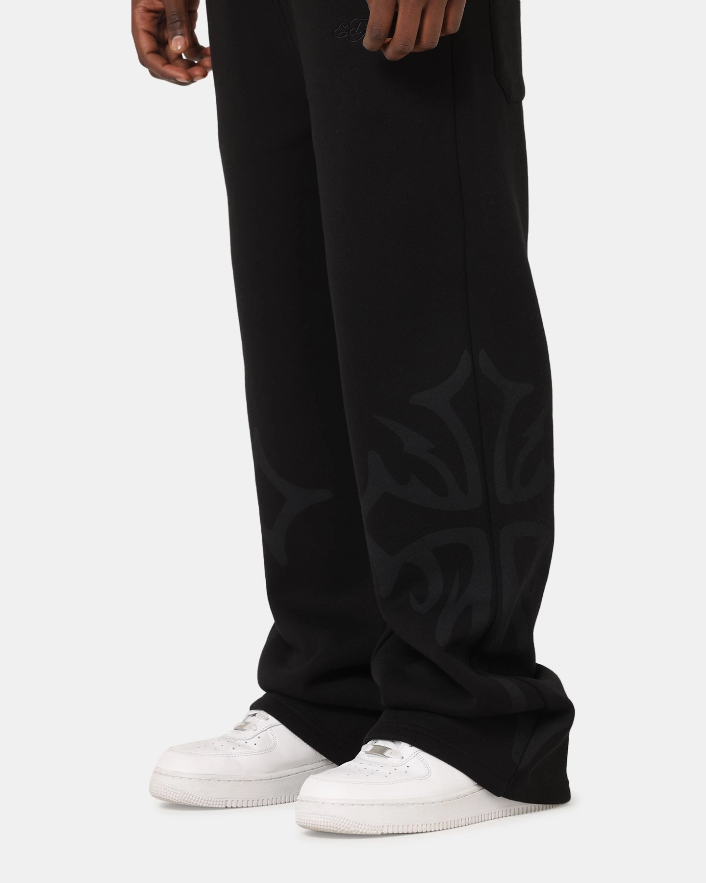 Versatile Layer Ed Hardy Trinity Sweatpants Black