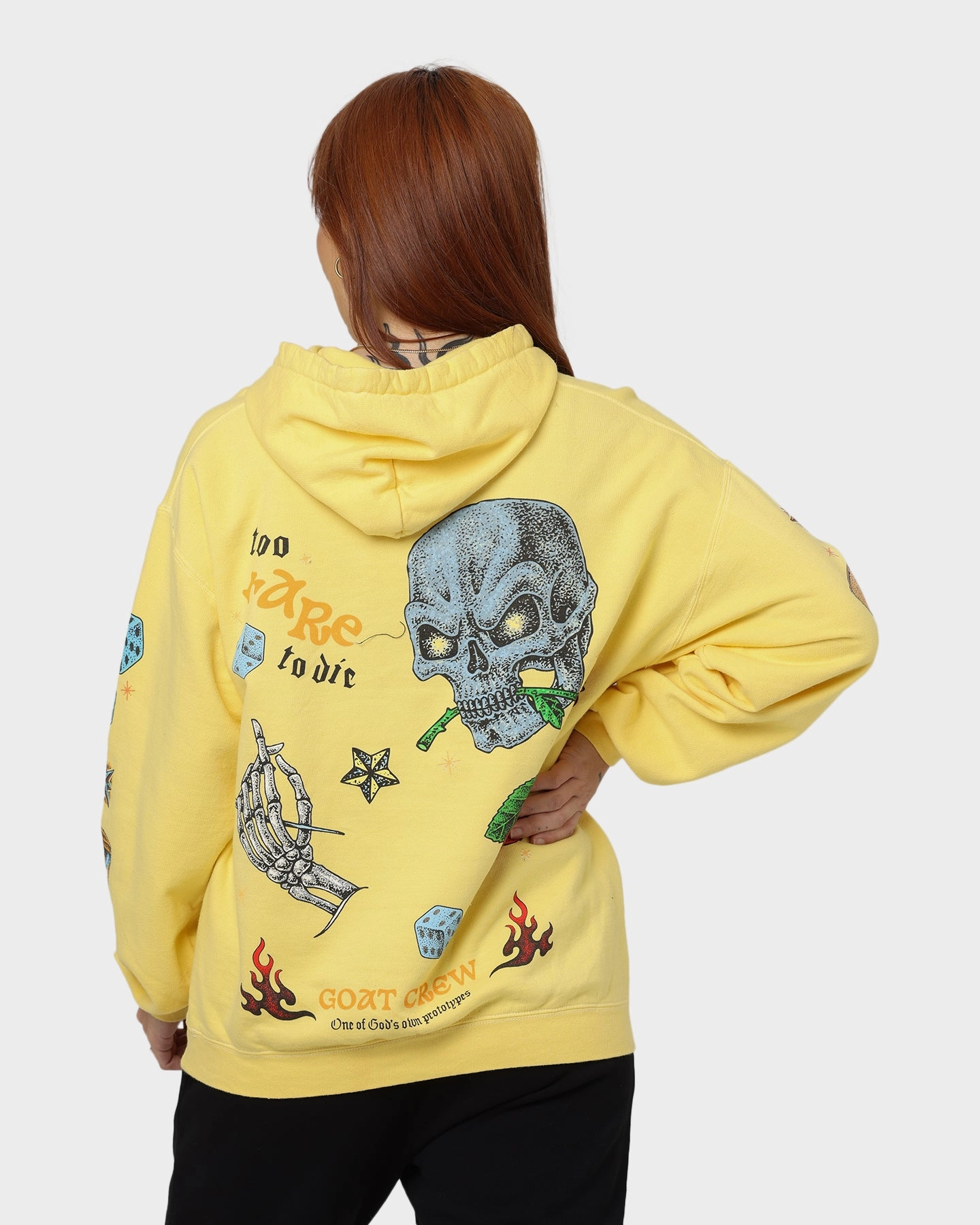 Goat Crew Too Weird To Live Hoodie Butter Urban Cool Teflon Coated Fabric