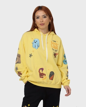 Layered Security Pockets Subtle Goat Crew Too Weird To Live Hoodie Butter