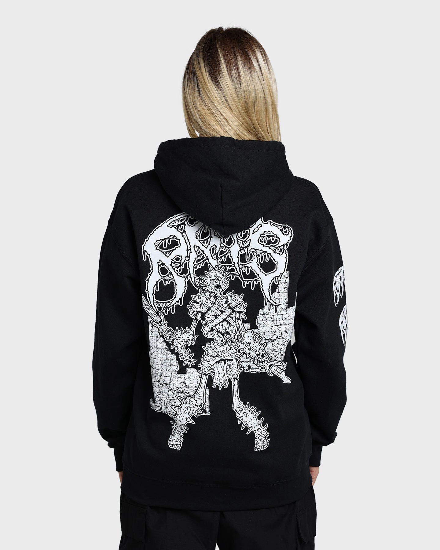 Rats Get Fat Rats Warrior Hoodie Black Glamour