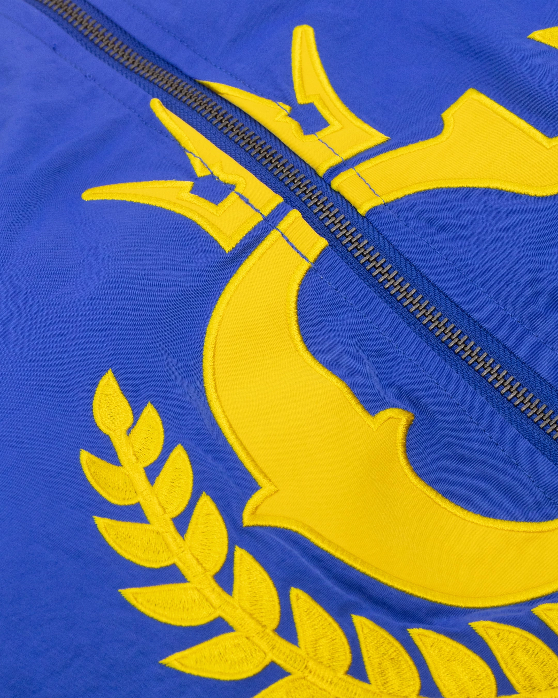 Culture Kings Melbourne Racing Jacket Blue/Yellow runway show