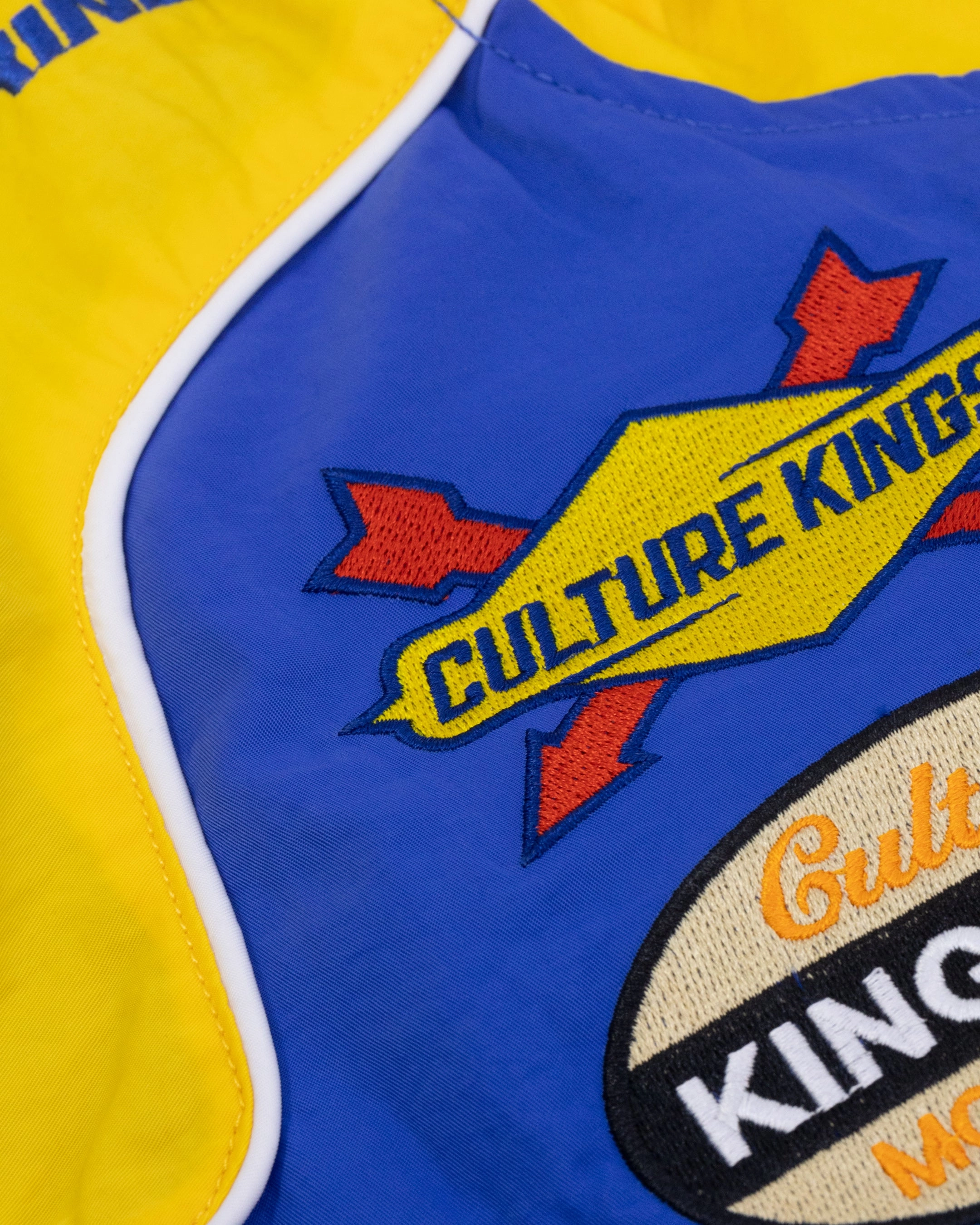 All Weather Protection Culture Kings Melbourne Racing Jacket Blue/Yellow