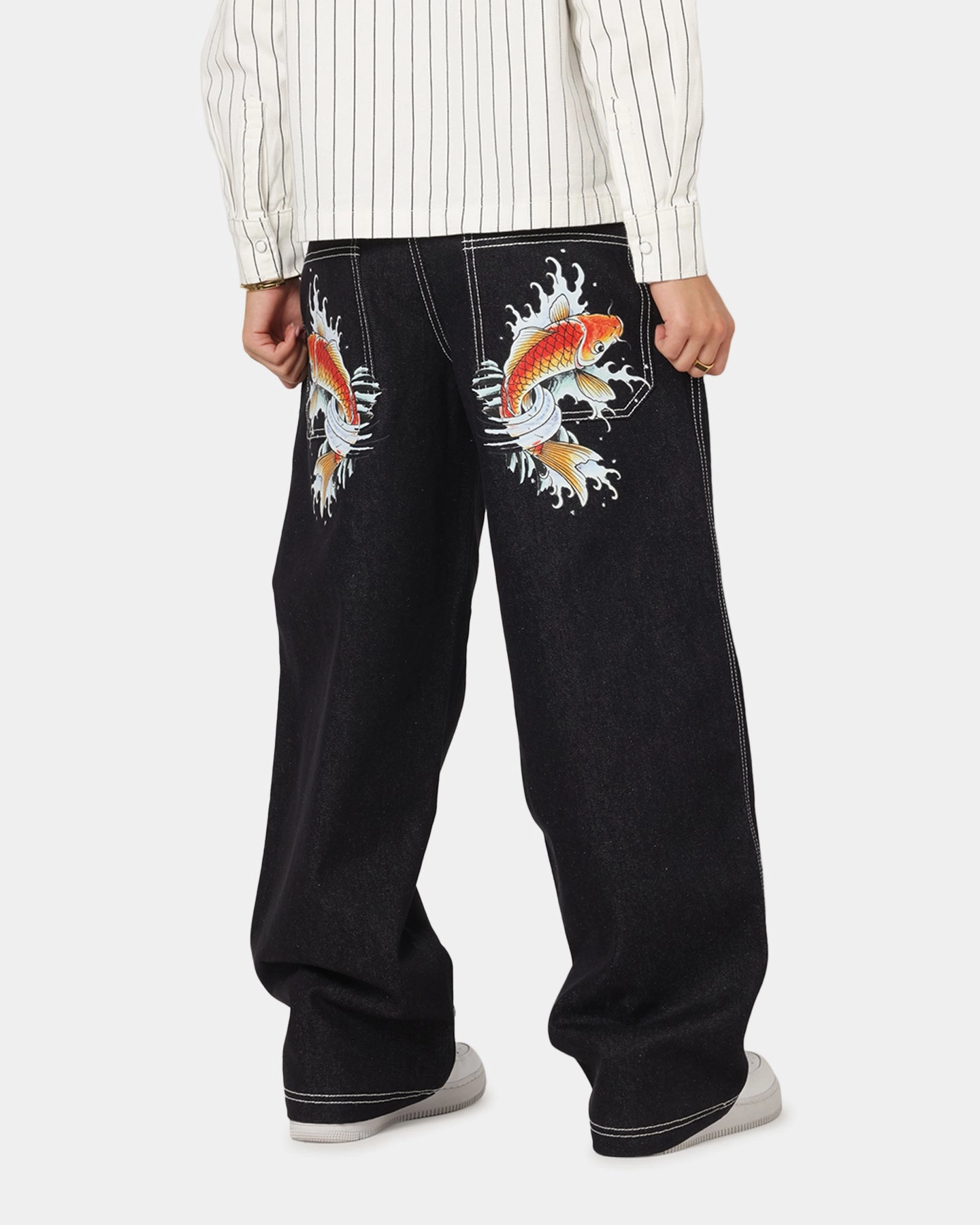 Mood Layer Office Casual Ed Hardy Koi Jeans Indigo