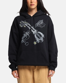 Goat Crew Disney Kingdom Hearts Roxas Hoodie Black Forestry - friendly multi - wheel drive