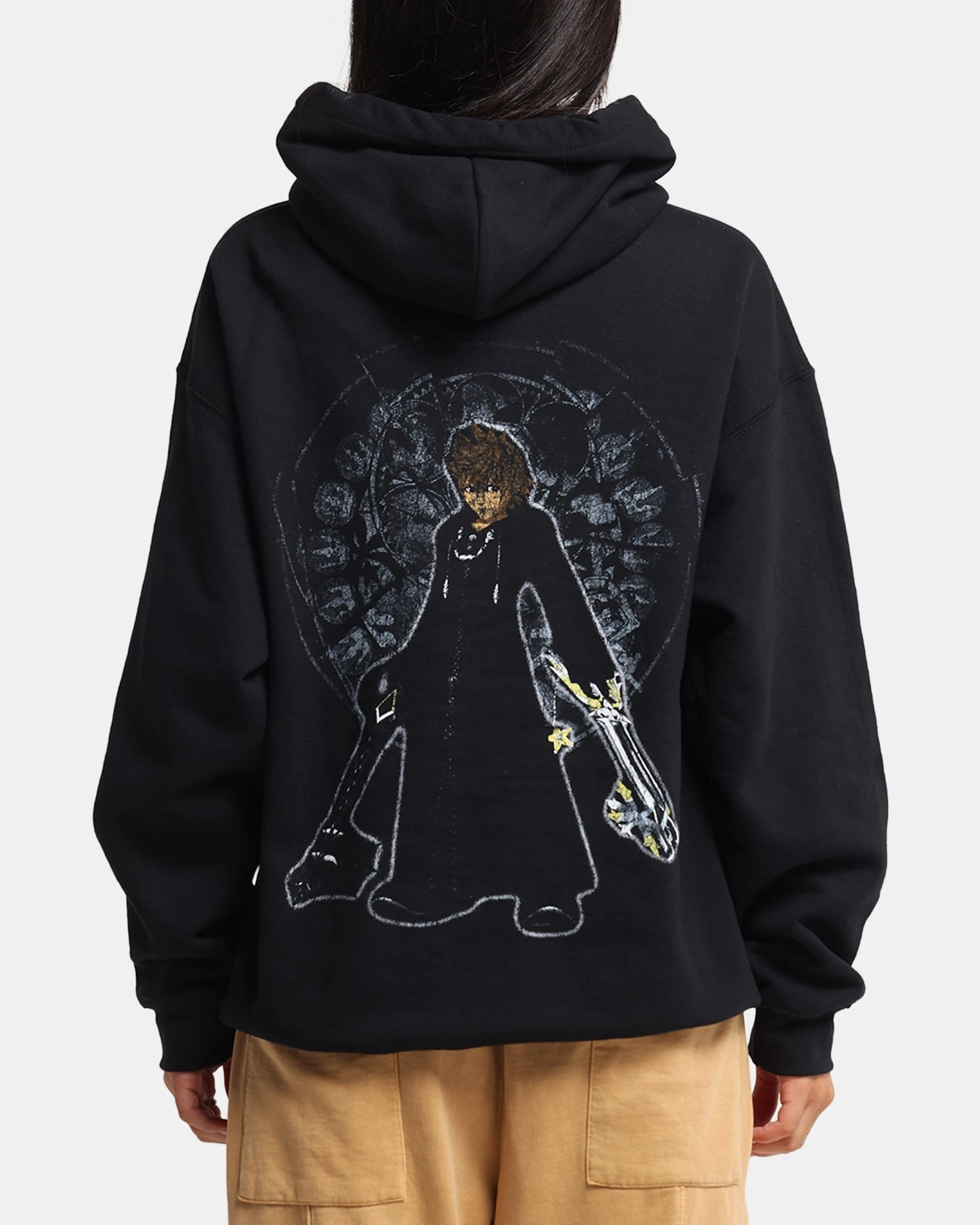 Goat Crew Disney Kingdom Hearts Roxas Hoodie Black Quick Soft