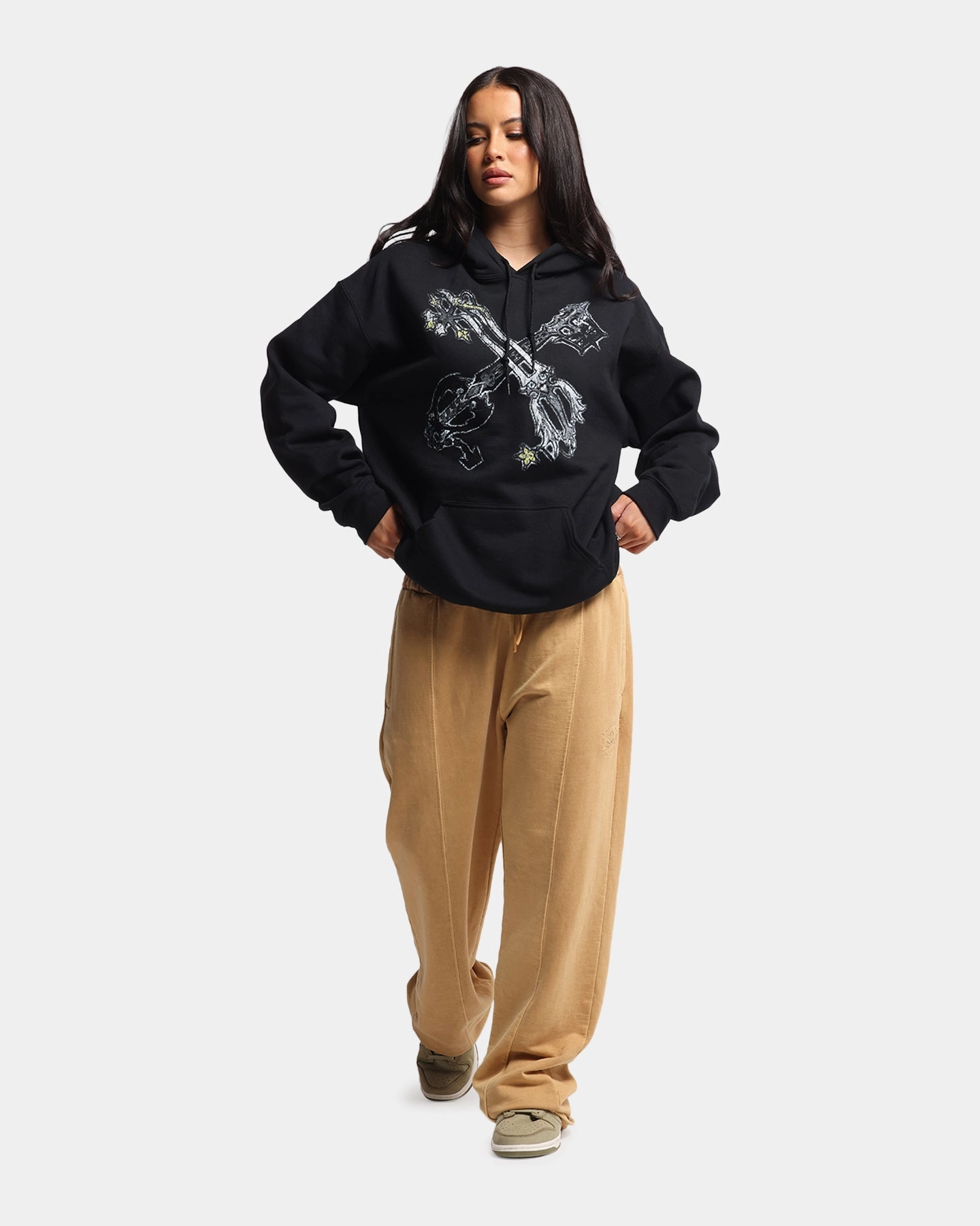 Goat Crew Disney Kingdom Hearts Roxas Hoodie Black farmers Ultra Comfort
