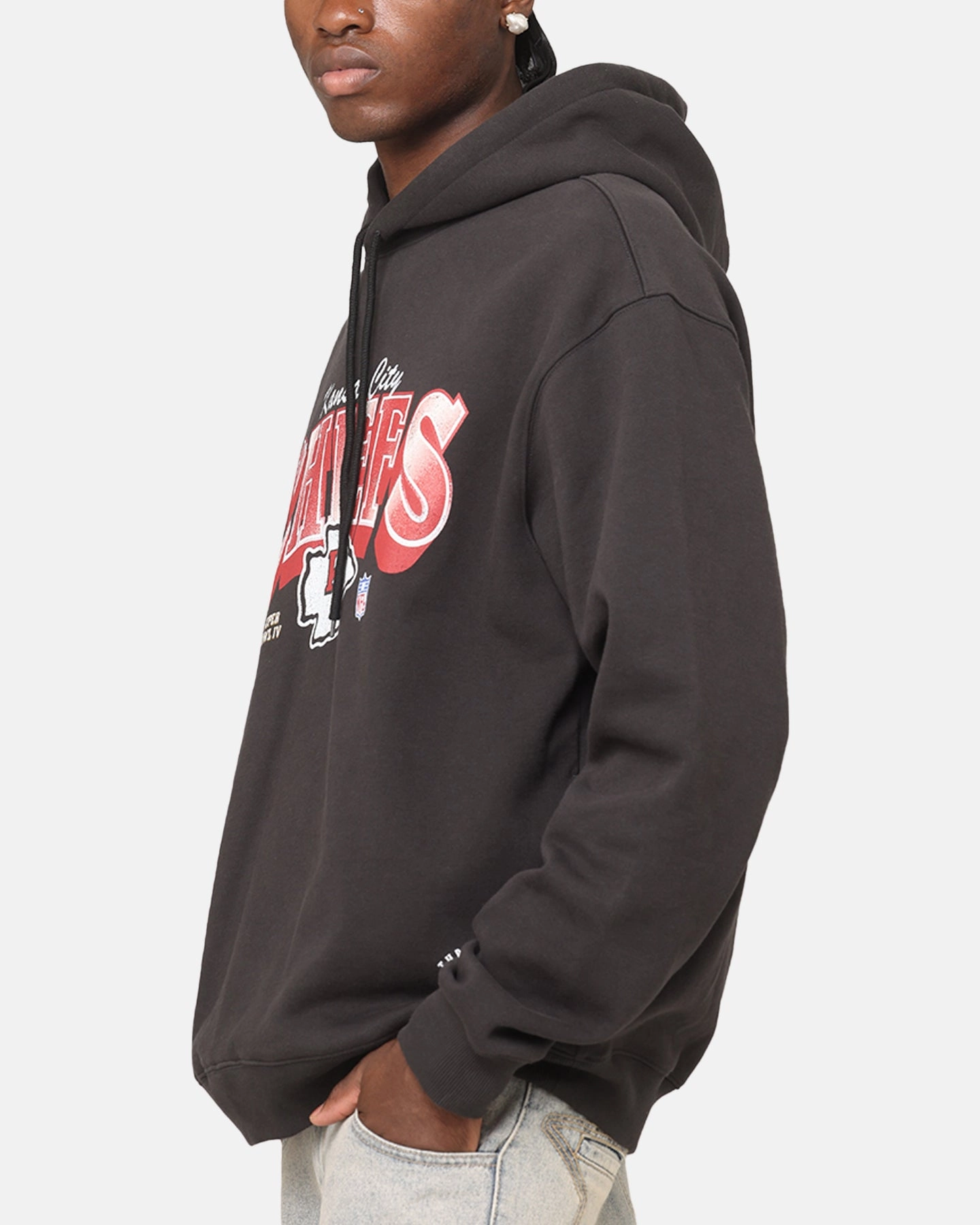 Mitchell & Ness Kansas City Chiefs Arch Hoodie Faded Black Mining - capable