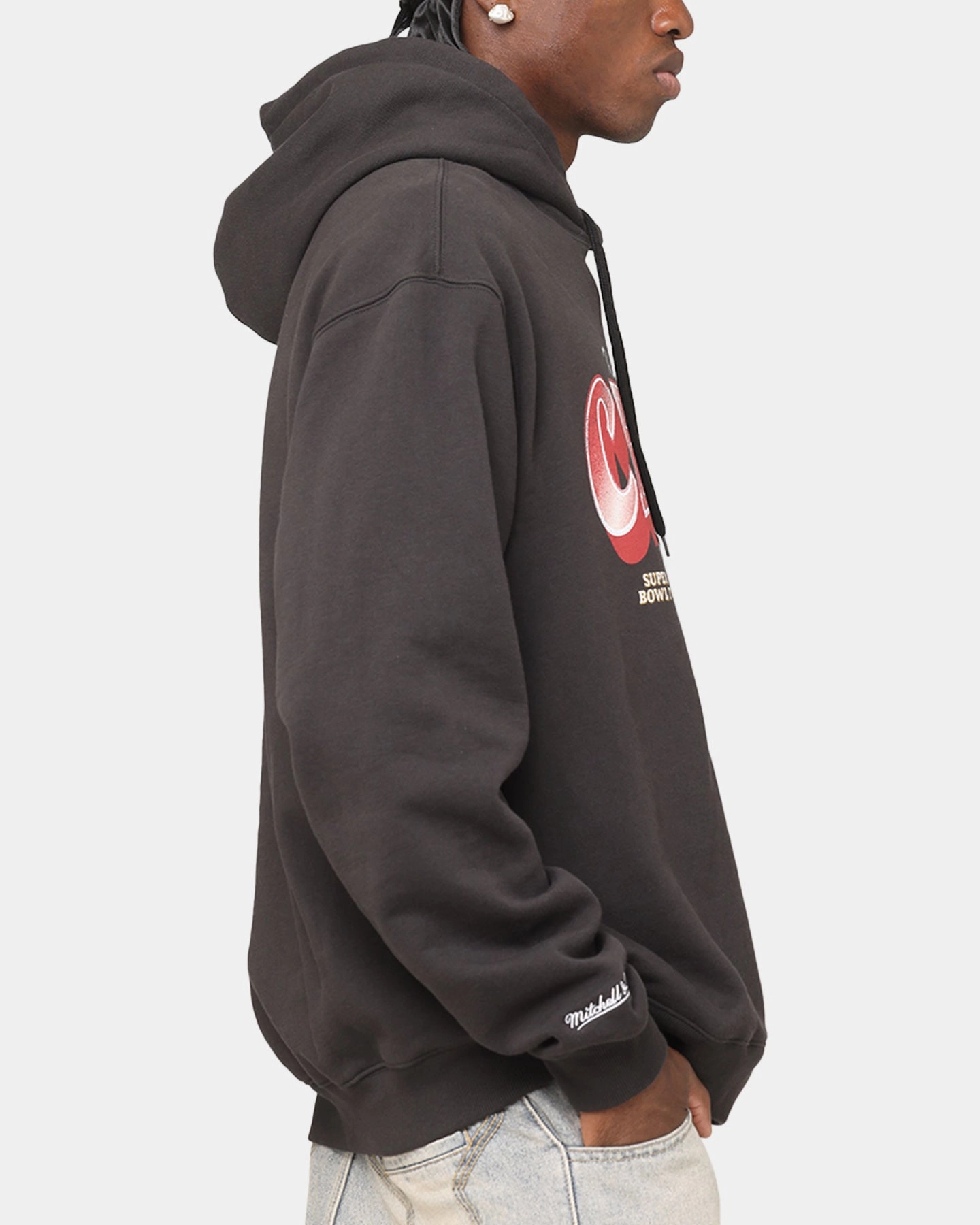 technicians Mitchell & Ness Kansas City Chiefs Arch Hoodie Faded Black