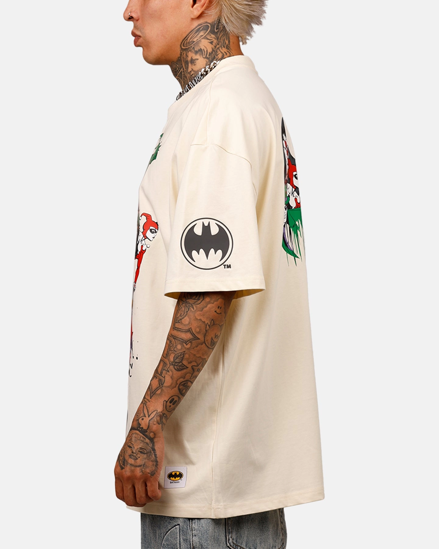 Freeze Max DC Batman We Are Not Afraid 'Troublemakers' T-Shirt Eggshell Soft and Flexible Minimalist purity