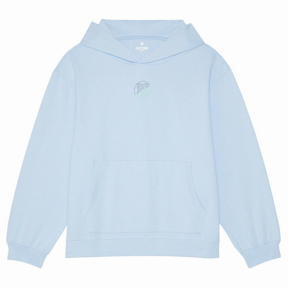Durable Color Retention Roll up sleeves Gfore Worldwide Oversized French Terry Golf Jacket Sky - SP23 Women