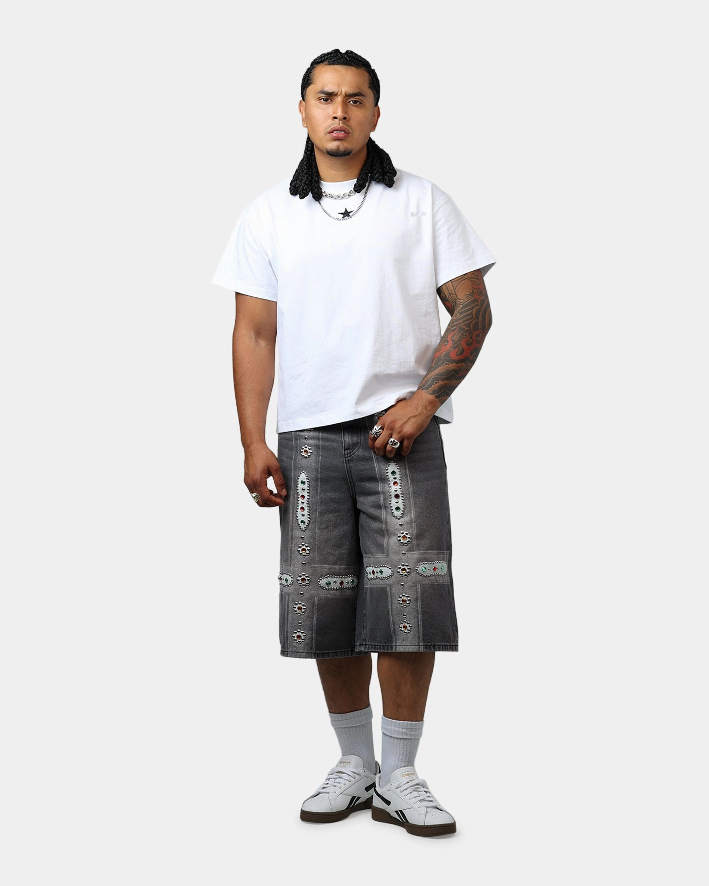 Bravest Sapphire Jorts Black Wash Beach Ready Shorts