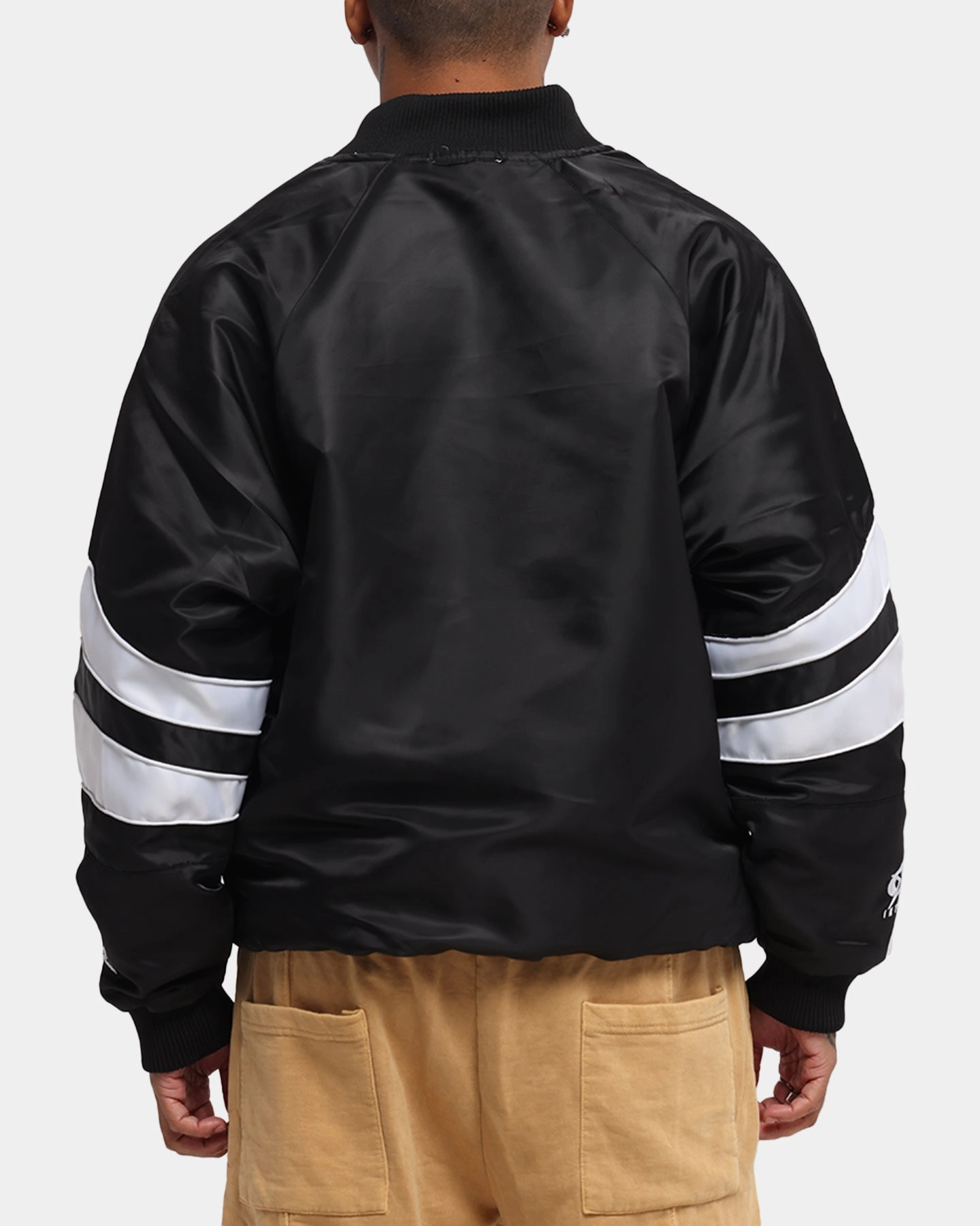 Introduce Carre Rally Panelled Bomber Jacket Black