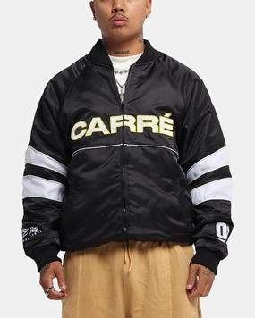 Carre Rally Panelled Bomber Jacket Black Heat Reflective Tech