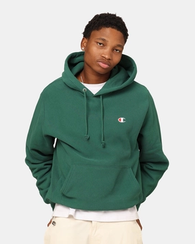 Champion Reverse Weave Small C Hoodie Spruce Willis Soap Innovate