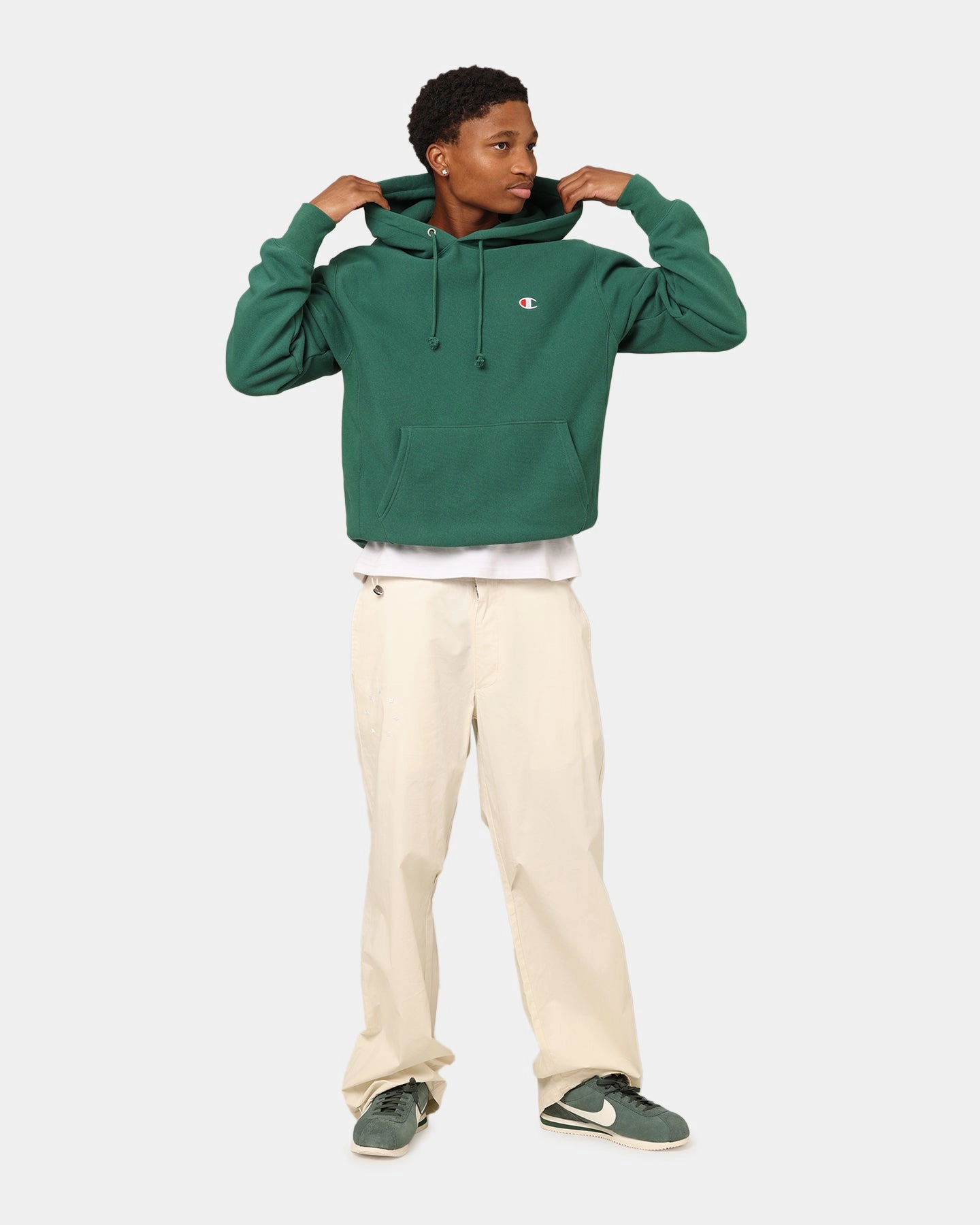 Guard Champion Reverse Weave Small C Hoodie Spruce Willis